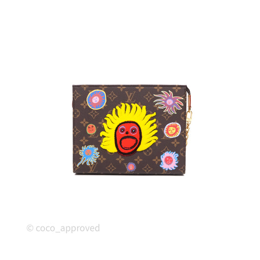 Louis Vuitton x Yayoi Kusama Toiletry Pouch on Chain Monogram Embroidered
