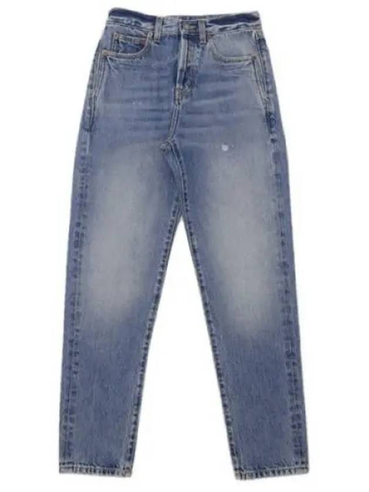 Luxury Saint Laurent Slim Fit Denim Cotton Straight Jeans Blue