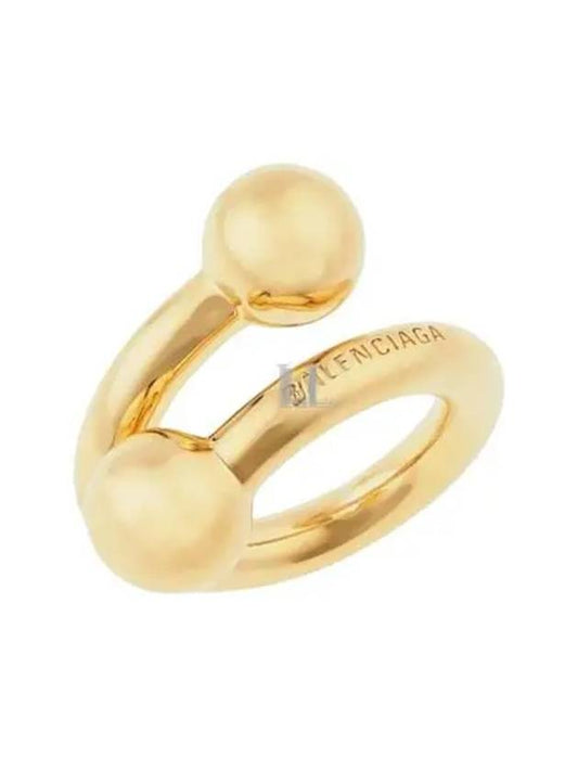 Luxury Balenciaga Skate Ring Gold