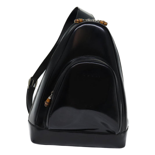 Luxury Gucci Trending 2025 Bamboo Body Bag Patent leather Black 003 2113 0027 70192