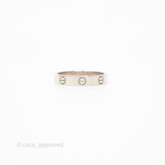 Cartier Love Band Ring Small Model White Gold