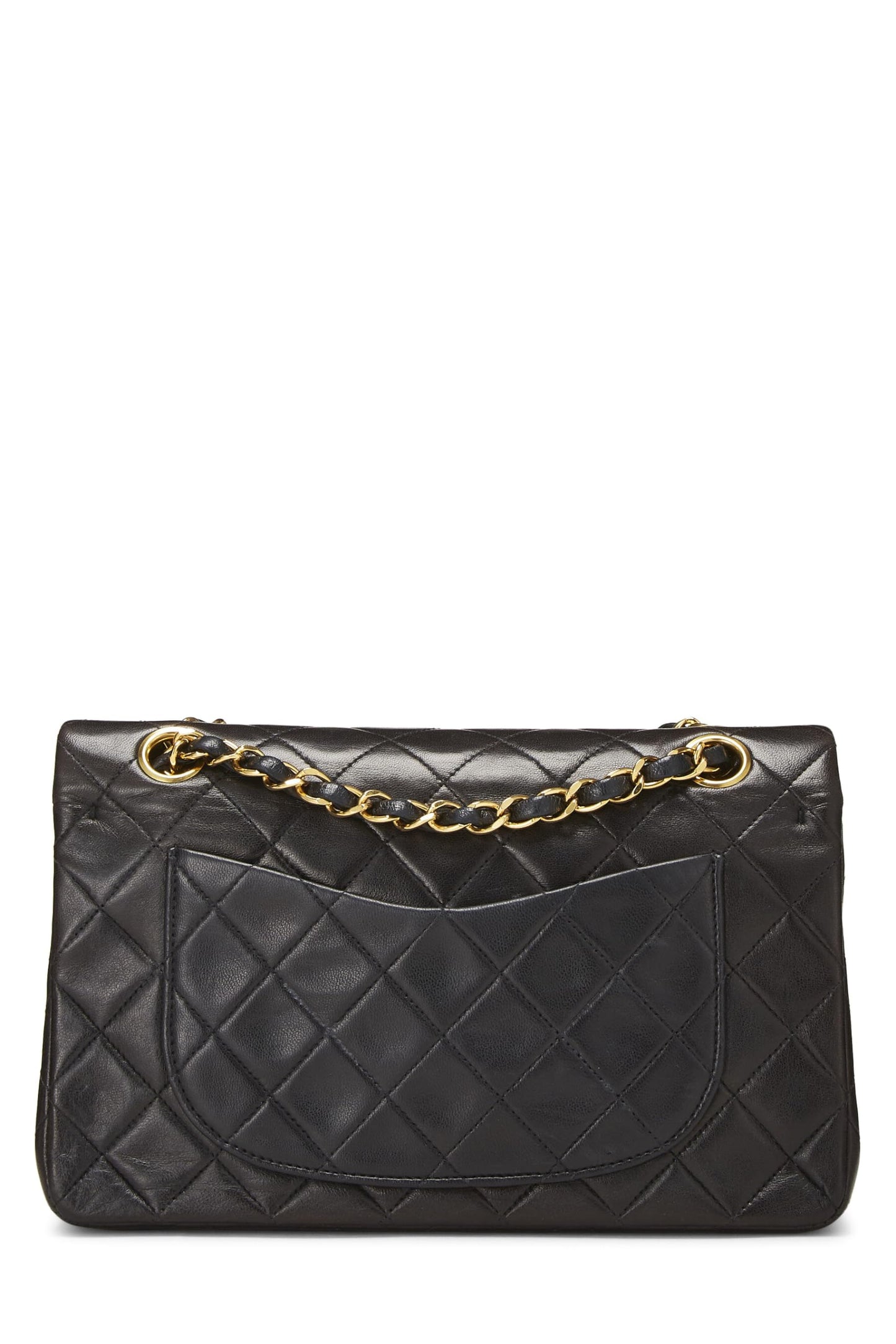 Chanel, Black Quilted Lambskin Classic Double Flap Small, Black