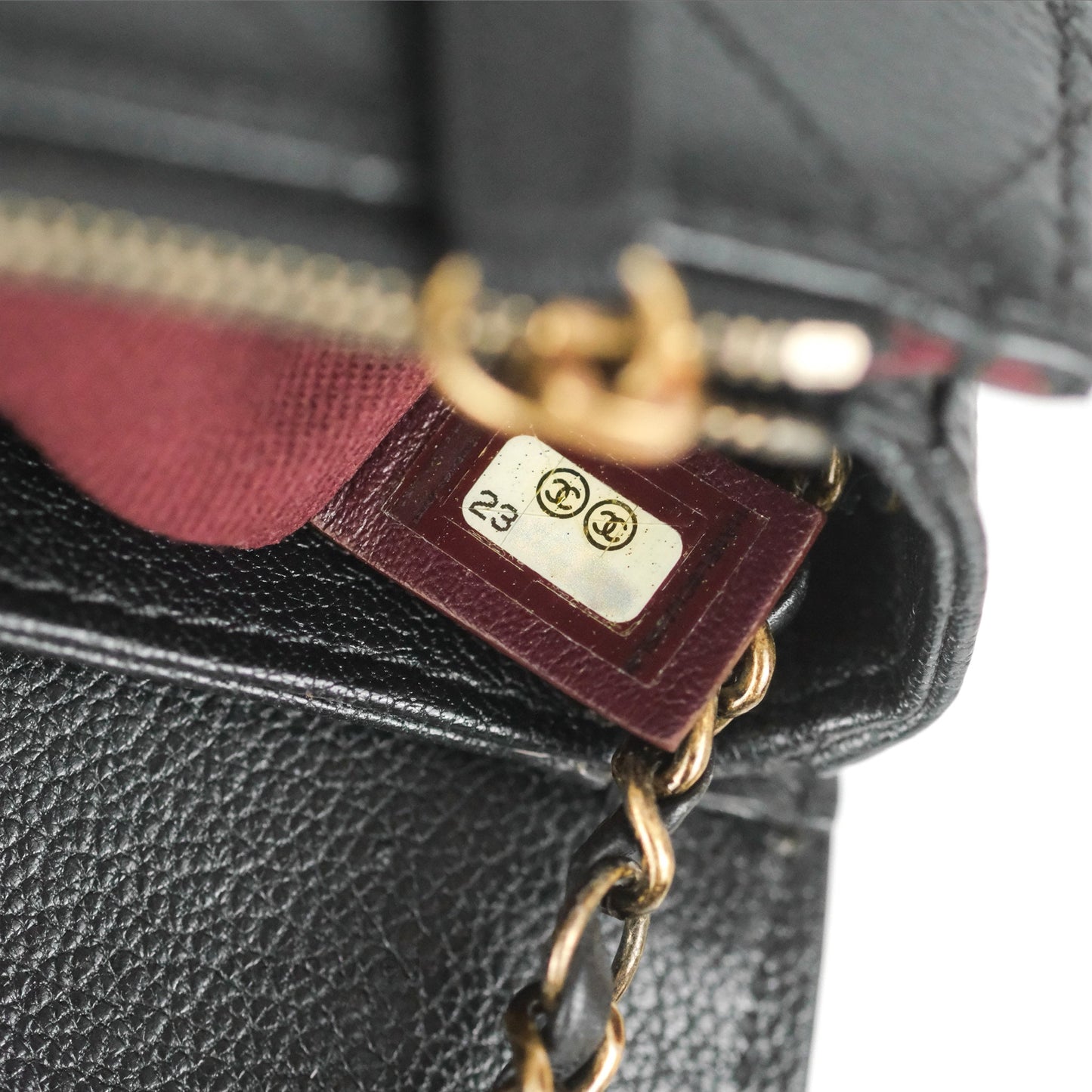Chanel Small Coco Curve Flap Black Goatskin Antique Gold Hardware