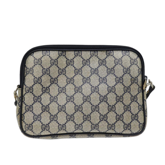 Luxury Gucci Trending 2025 GG Supreme Shoulder Bag PVC Navy 97 02 068 71425