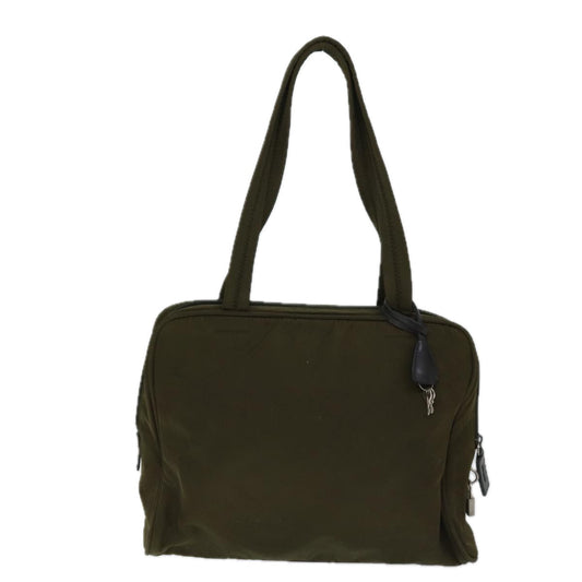 Luxury PradaShoulder Bag Nylon Khaki 71908