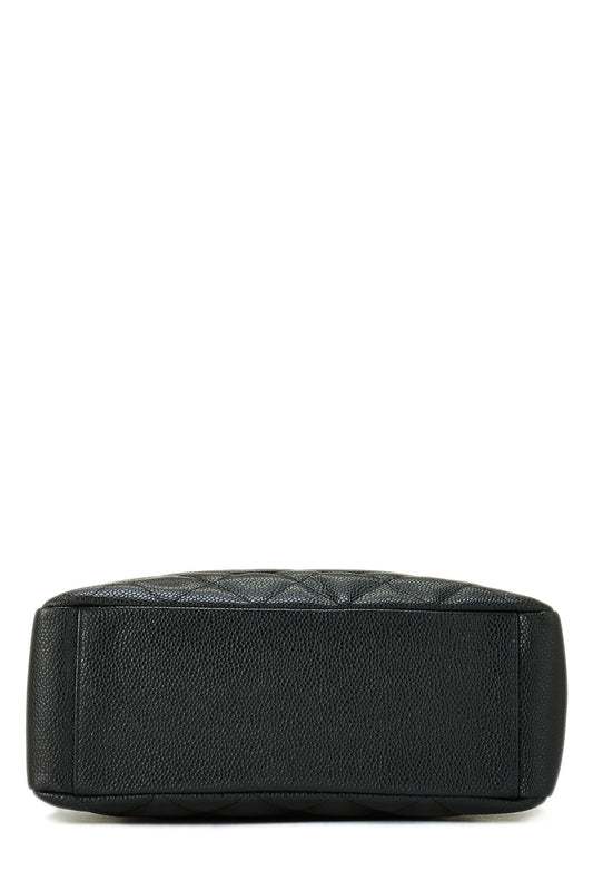 Chanel, Black Quilted Caviar Petite Shopping Tote (PST), Black