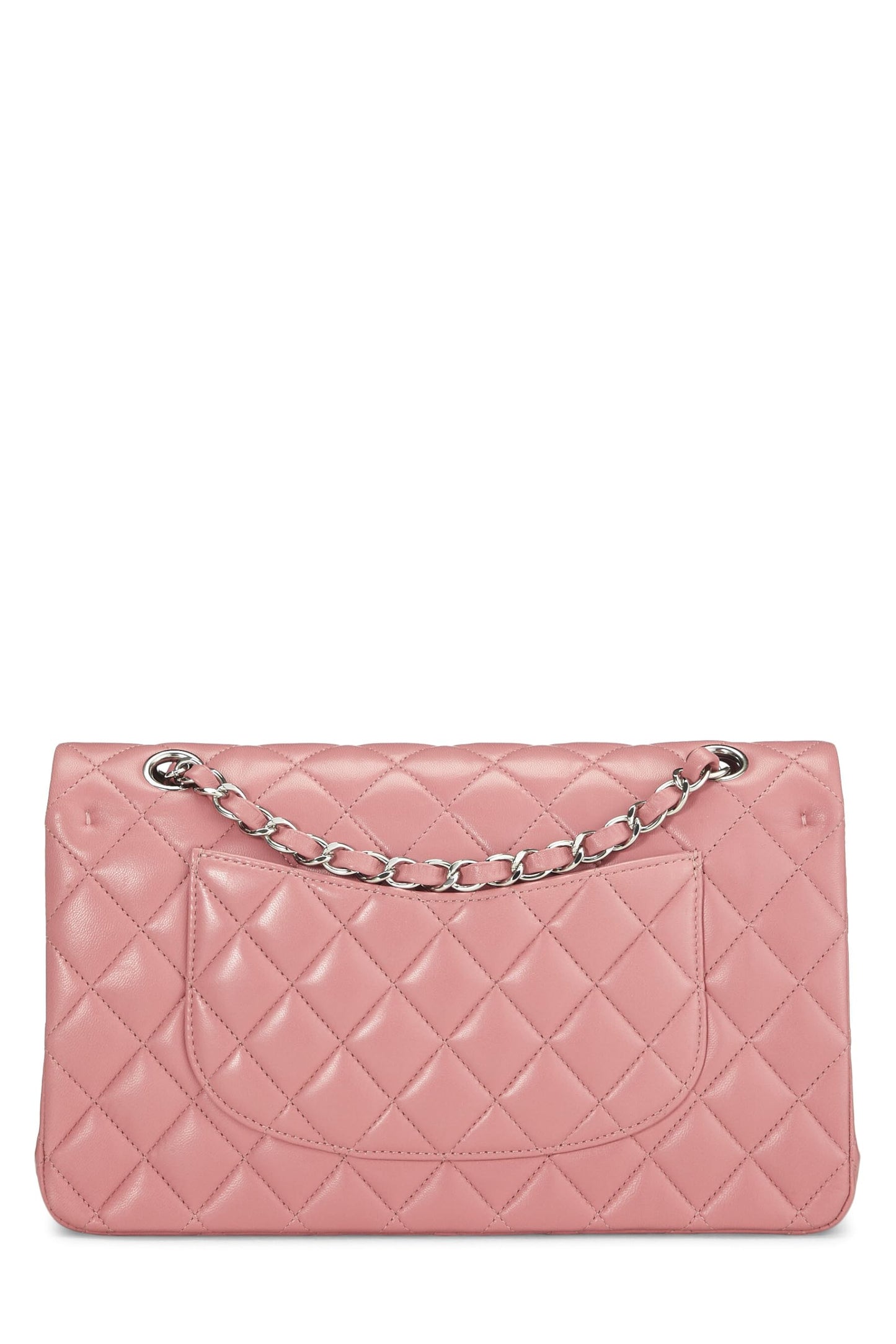 Chanel, Pink Quilted Lambskin Classic Double Flap Medium, Pink