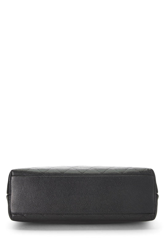 Chanel, Black Caviar Tote Small, Black
