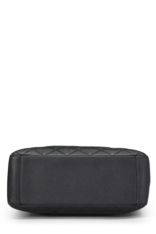 Chanel, Black Quilted Caviar Petite Shopping Tote (PST), Black