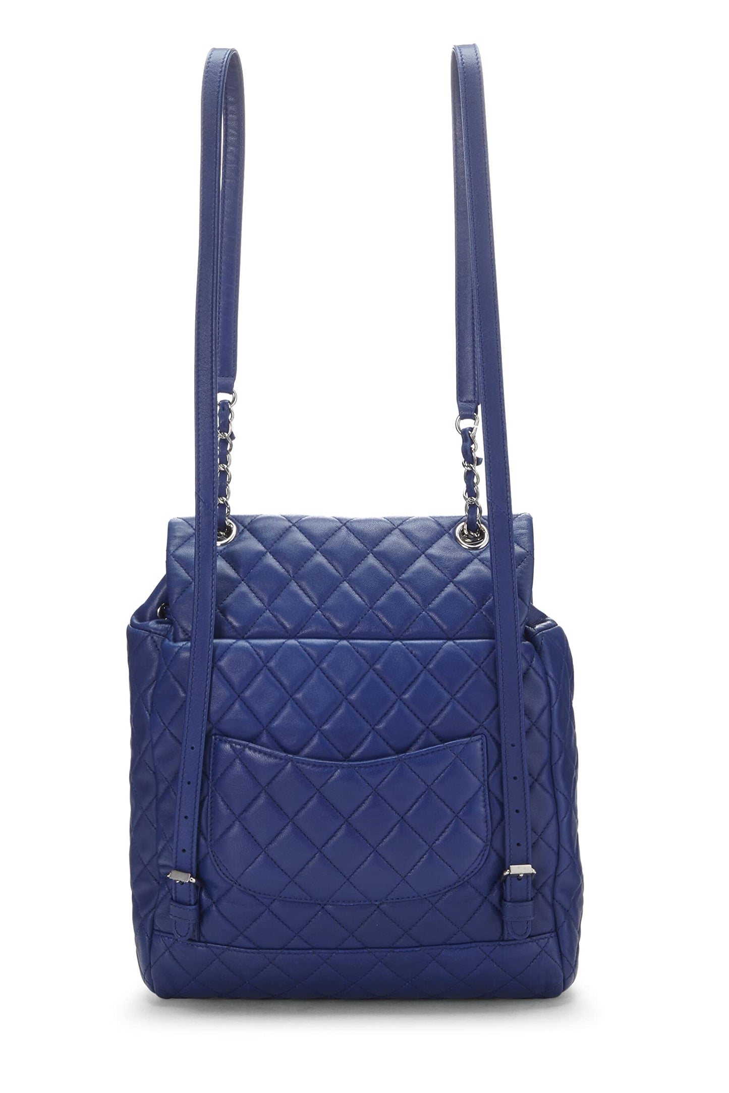 Chanel, Blue Quilted Lambskin Urban Spirit Backpack Small, Navy