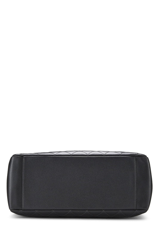 Chanel, Grey Quilted Caviar Grand Shopping Tote (GST), Grey