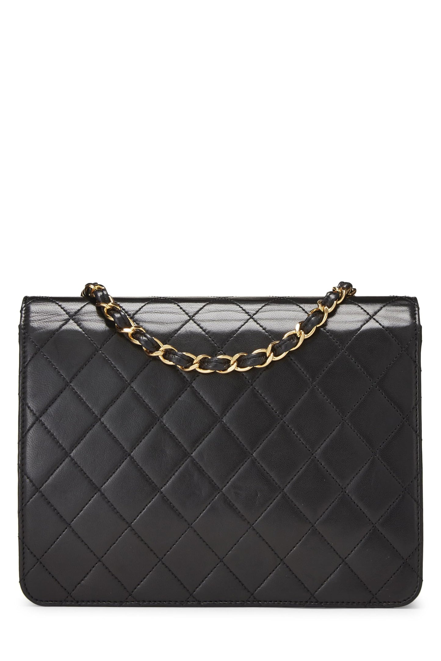 Chanel, Black Lambskin Ex Flap Small, Black