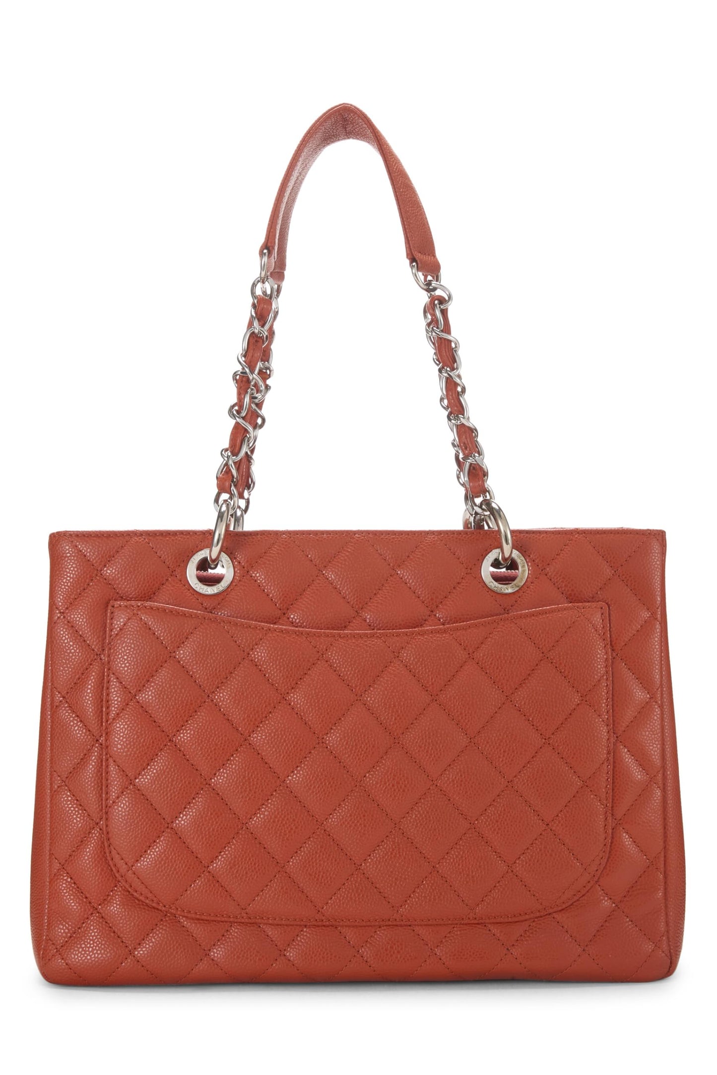 Chanel, Orange Caviar Grand Shopping Tote (GST), Orange