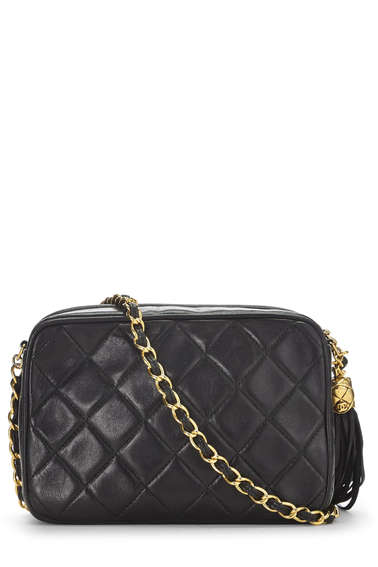 Chanel, Black Lambskin 'CC' Camera Bag Mini, Black