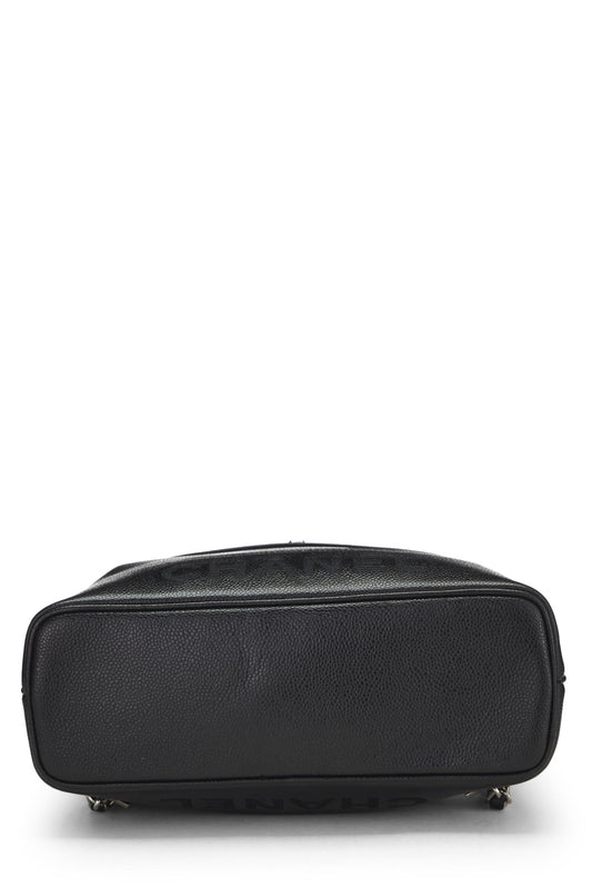 Chanel, Black Caviar 'CC' Backpack, Black