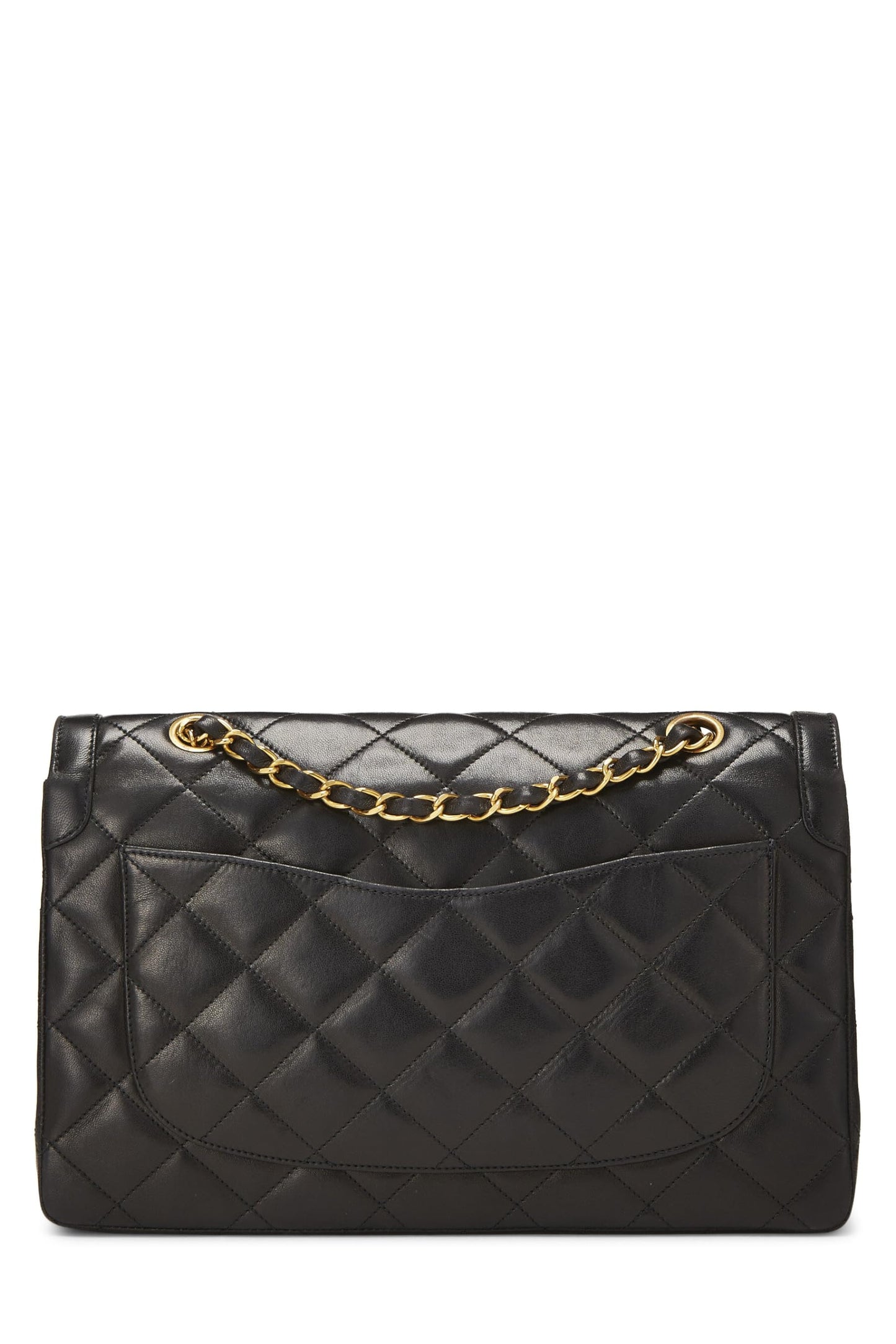 Chanel, Black Quilted Lambskin Paris Limited Double Flap Jumbo, Black