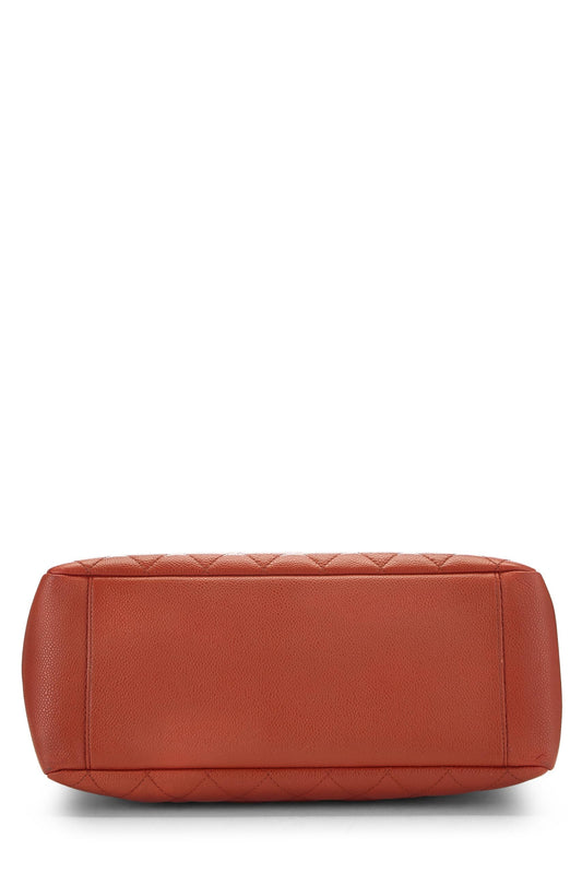 Chanel, Orange Caviar Grand Shopping Tote (GST), Orange