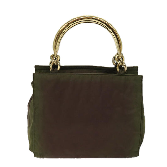 Luxury PradaHand Bag Nylon Khaki 72012