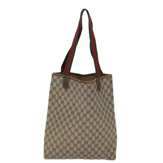 Luxury Gucci Trending 2025 GG Canvas Web Sherry Line Tote Bag PVC Beige Green Red 72147