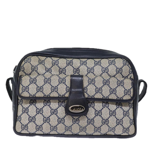 Luxury Gucci Trending 2025 GG Canvas Shoulder Bag PVC Navy 72758