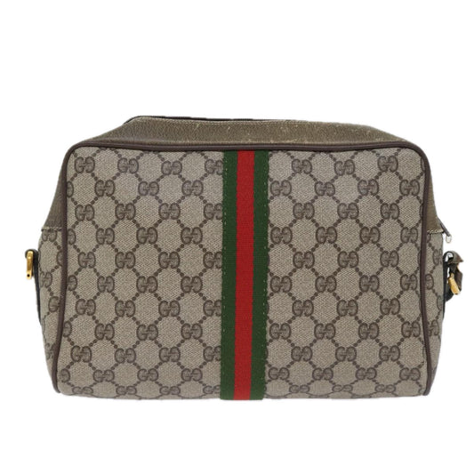 Luxury Gucci Trending 2025 GG Canvas Web Sherry Line Shoulder Bag PVC Beige Green Red 72787