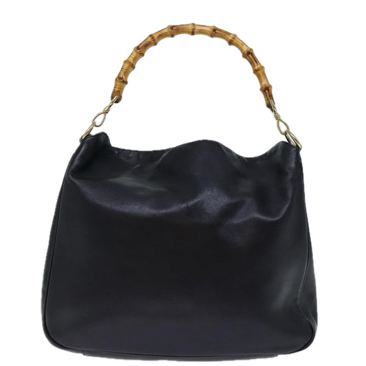 Luxury Gucci Trending 2025 Bamboo Hand Bag Leather Black 001 1998 1577 72814