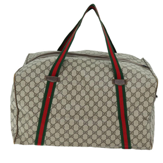 Luxury Gucci Trending 2025 GG Canvas Web Sherry Line Boston Bag PVC Beige Green Red 72967