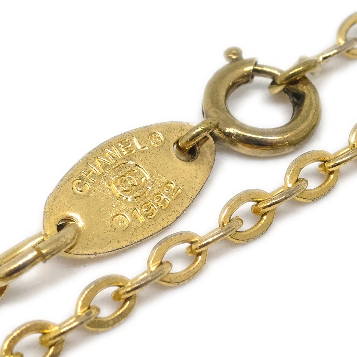 Chanel Gold CC Pendant Necklace 683
