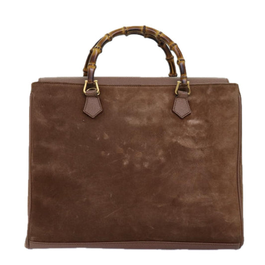 Luxury Gucci Trending 2025 Bamboo Hand Bag Suede 2way Brown 002 123 0322 73613