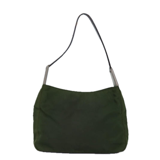 Luxury PradaShoulder Bag Nylon Khaki 74196