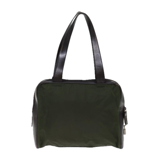 Luxury PradaShoulder Bag Nylon Khaki 74578