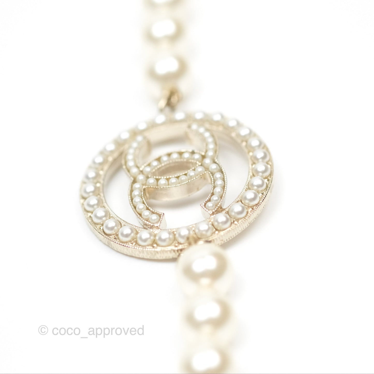 Chanel Pearl CC Bracelet Gold 17A
