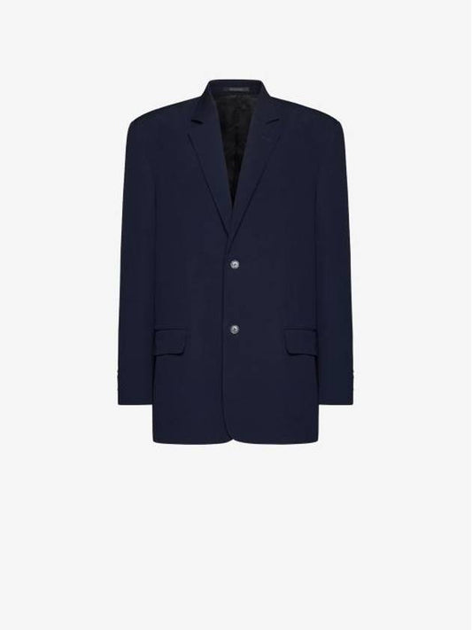 Luxury Balenciaga Regular Tailored Jacket Navy