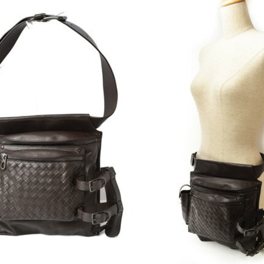 Luxury Bottega Veneta Leather Shoulder Bag Sling Bag ()