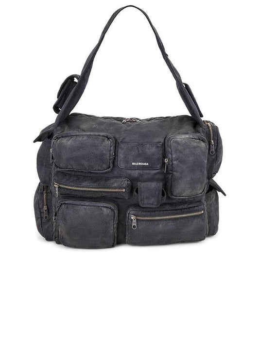 Luxury Balenciaga Superbusy Large Cross Bag Black