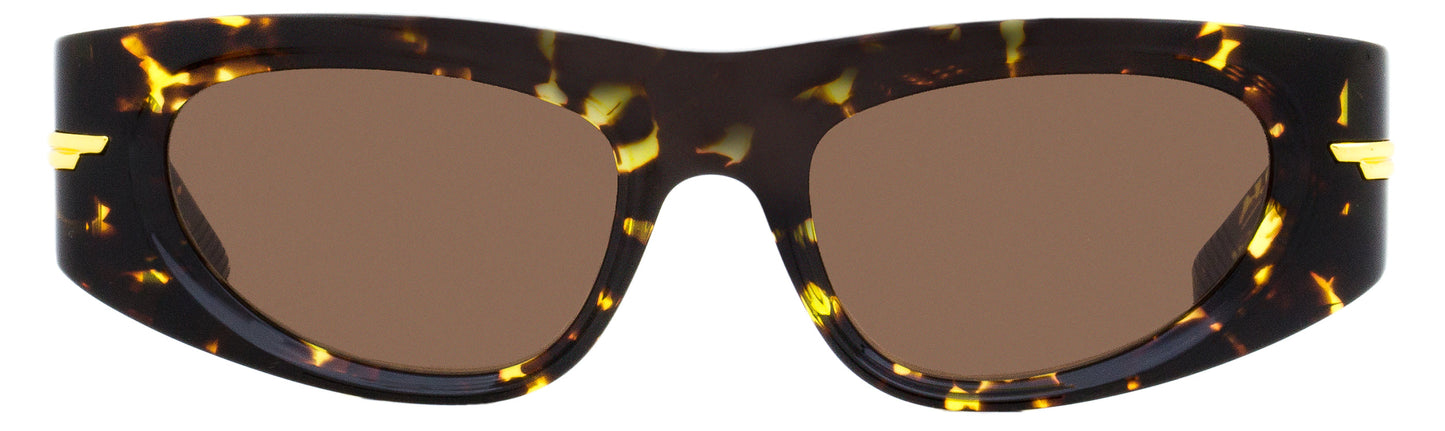 Luxury Bottega Veneta Women's Cat Eye Sunglasses BV1144S 002 Blonde Havana 51mm