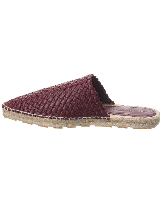 Luxury Bottega Veneta Intreccio Leather Espadrille