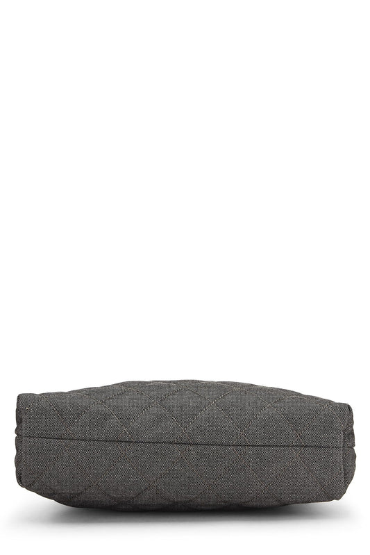 Chanel, Black Denim 'CC' Bon Bon Tote Medium, Black