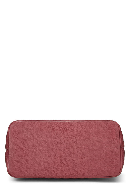 Chanel, Pink Quilted Caviar Medallion Tote, Pink