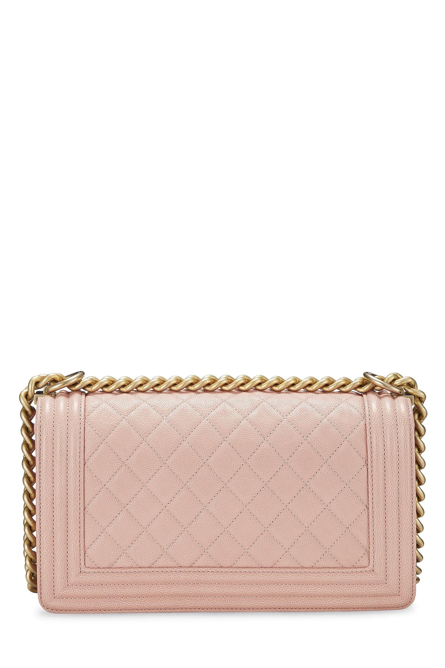 Chanel, Pink Quilted Caviar Boy Bag Medium, Pink