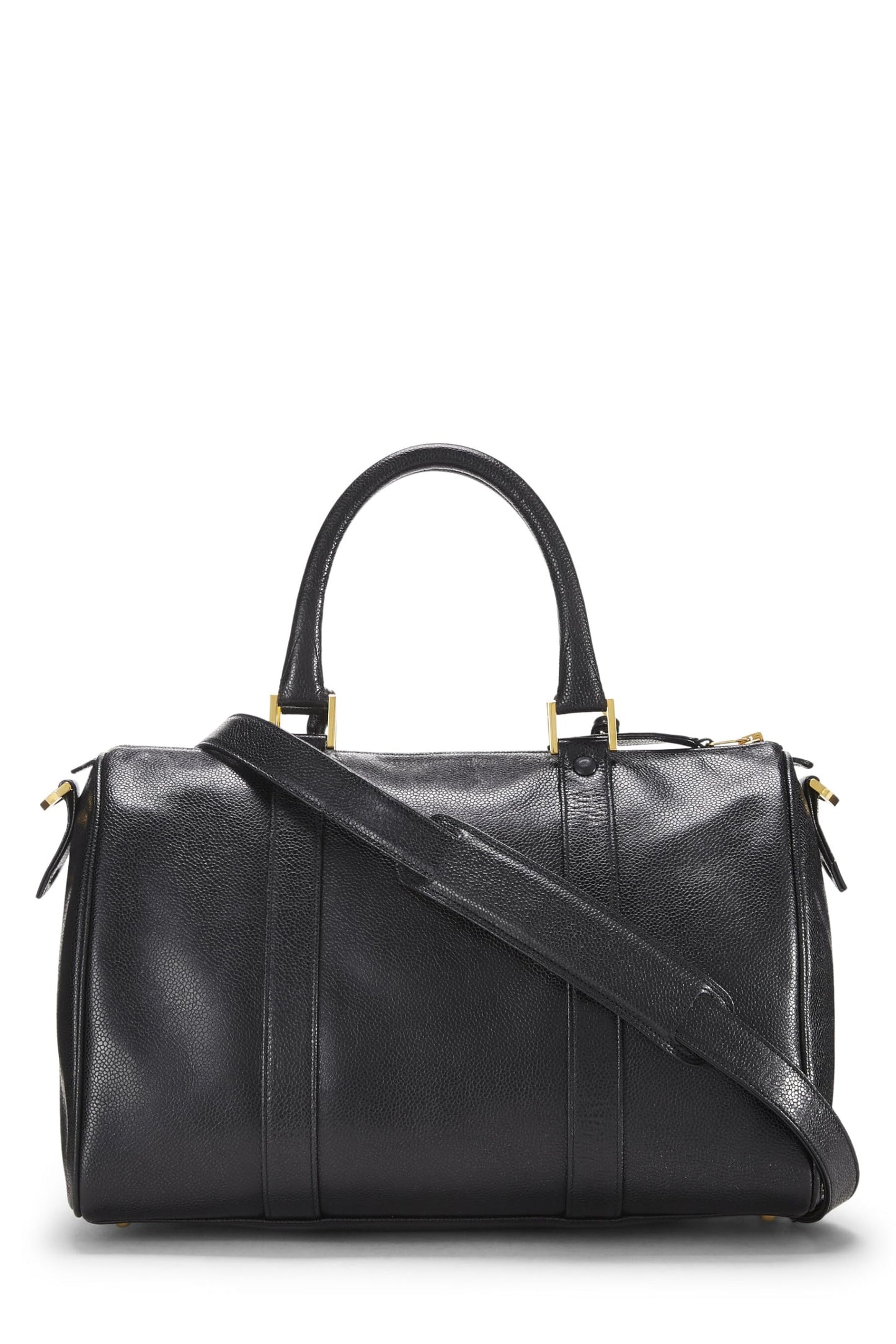 Chanel, Black Caviar Boston Small, Black