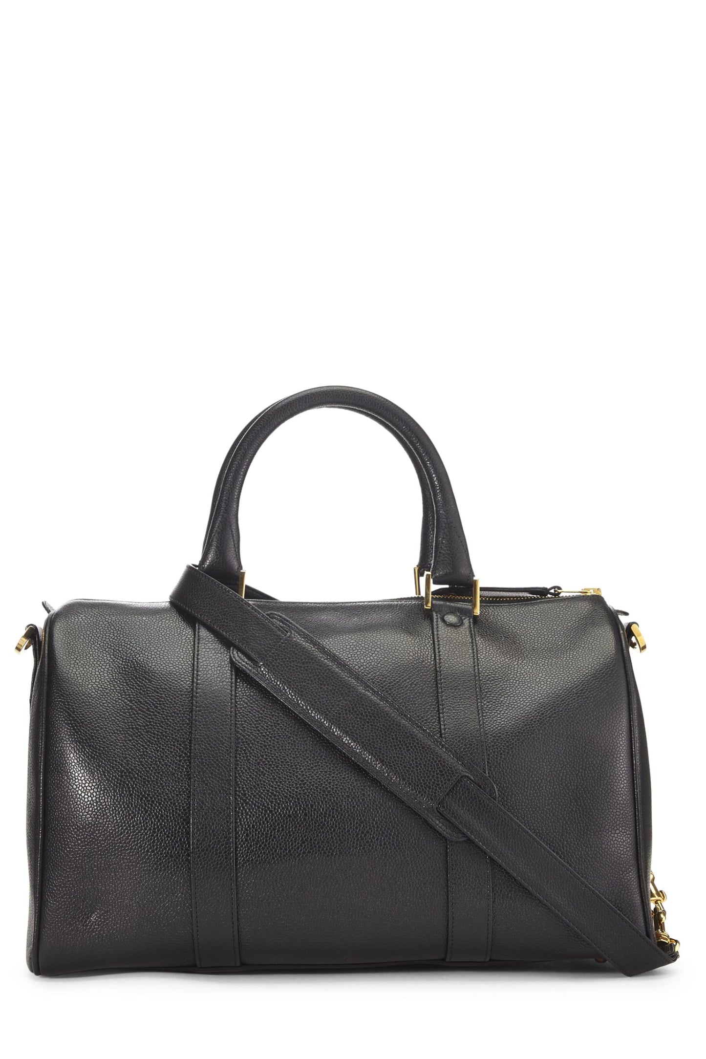 Chanel, Black Caviar Boston Small, Black
