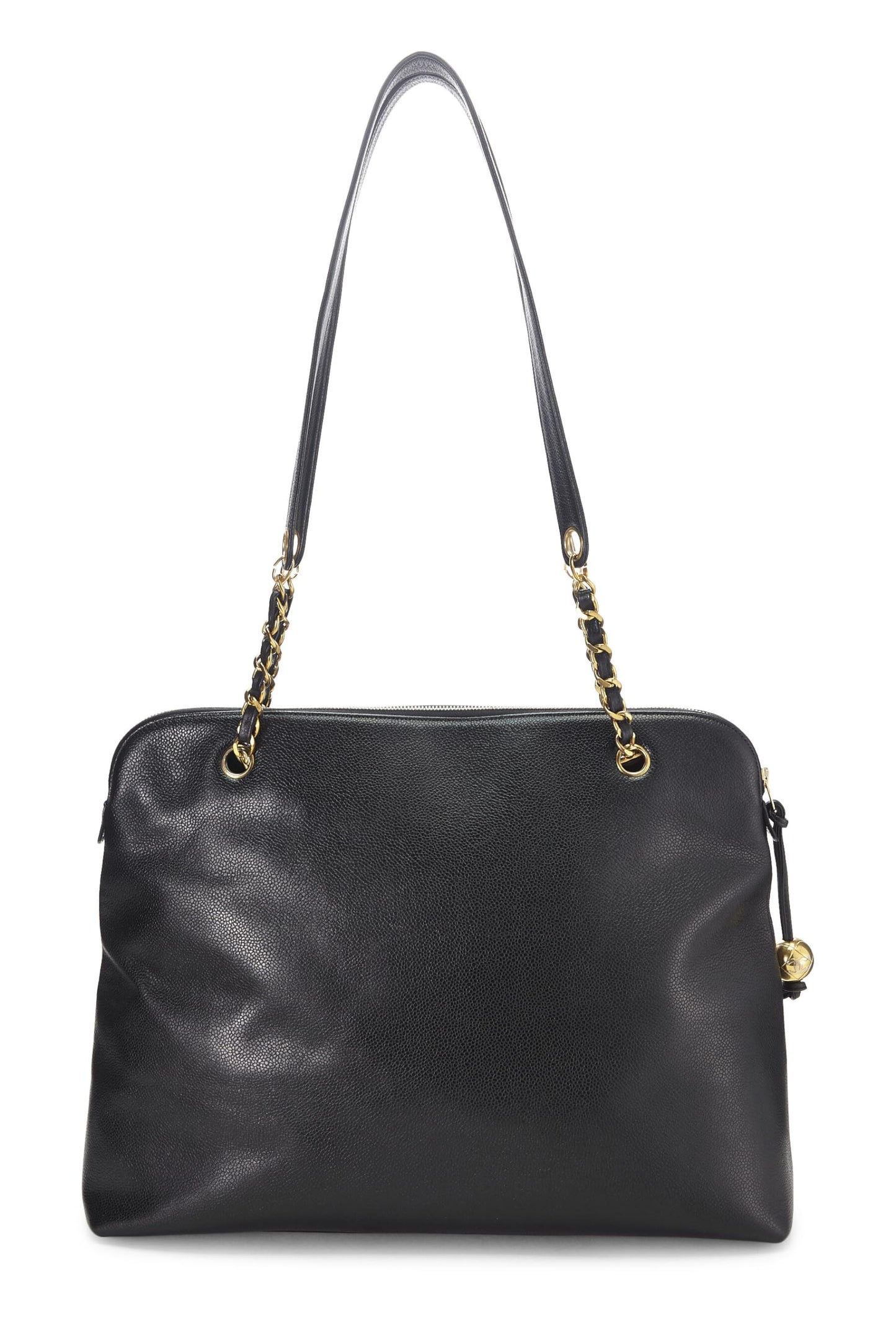 Chanel, Black Caviar Zip Tote Large, Black