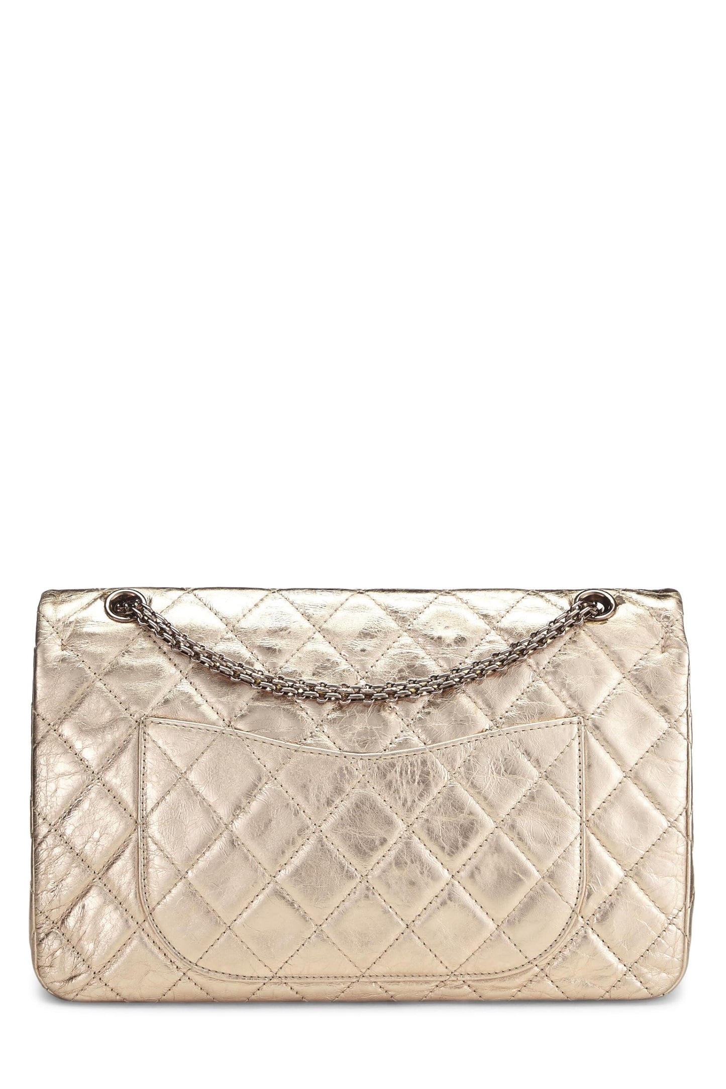 Chanel, Gold Quilted Lambskin 2.55 Reissue Flap 227, Gold