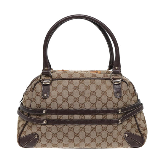 Luxury Gucci Trending 2025 Horsebit Canvas Travel Bag ()