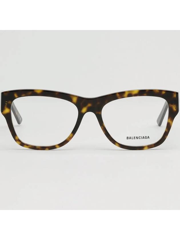 Luxury Balenciaga Acetate Square Eyeglasses Havana