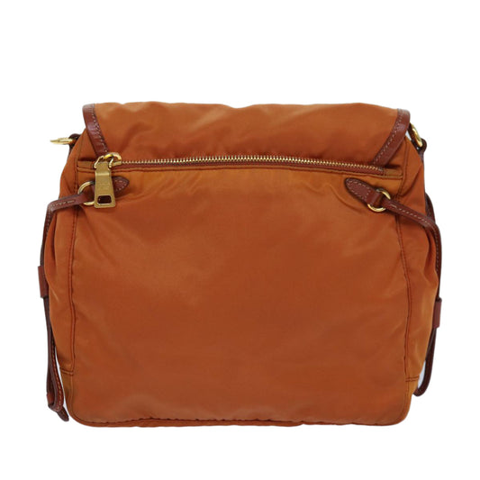 Luxury Prada Shoulder Bag Nylon Orange 83488