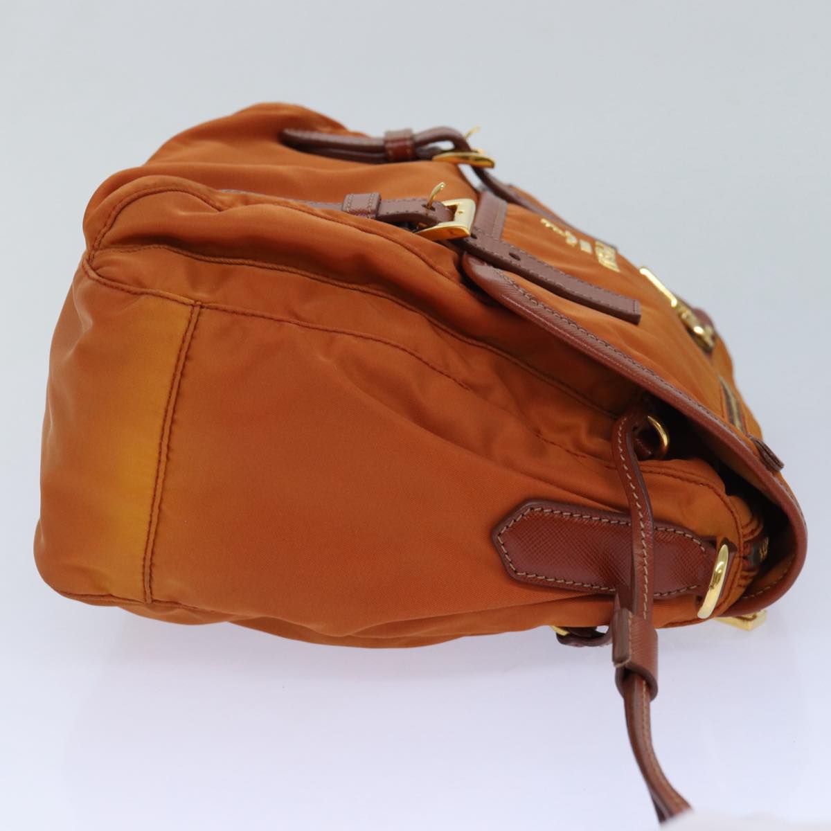 Luxury Prada Shoulder Bag Nylon Orange 83488