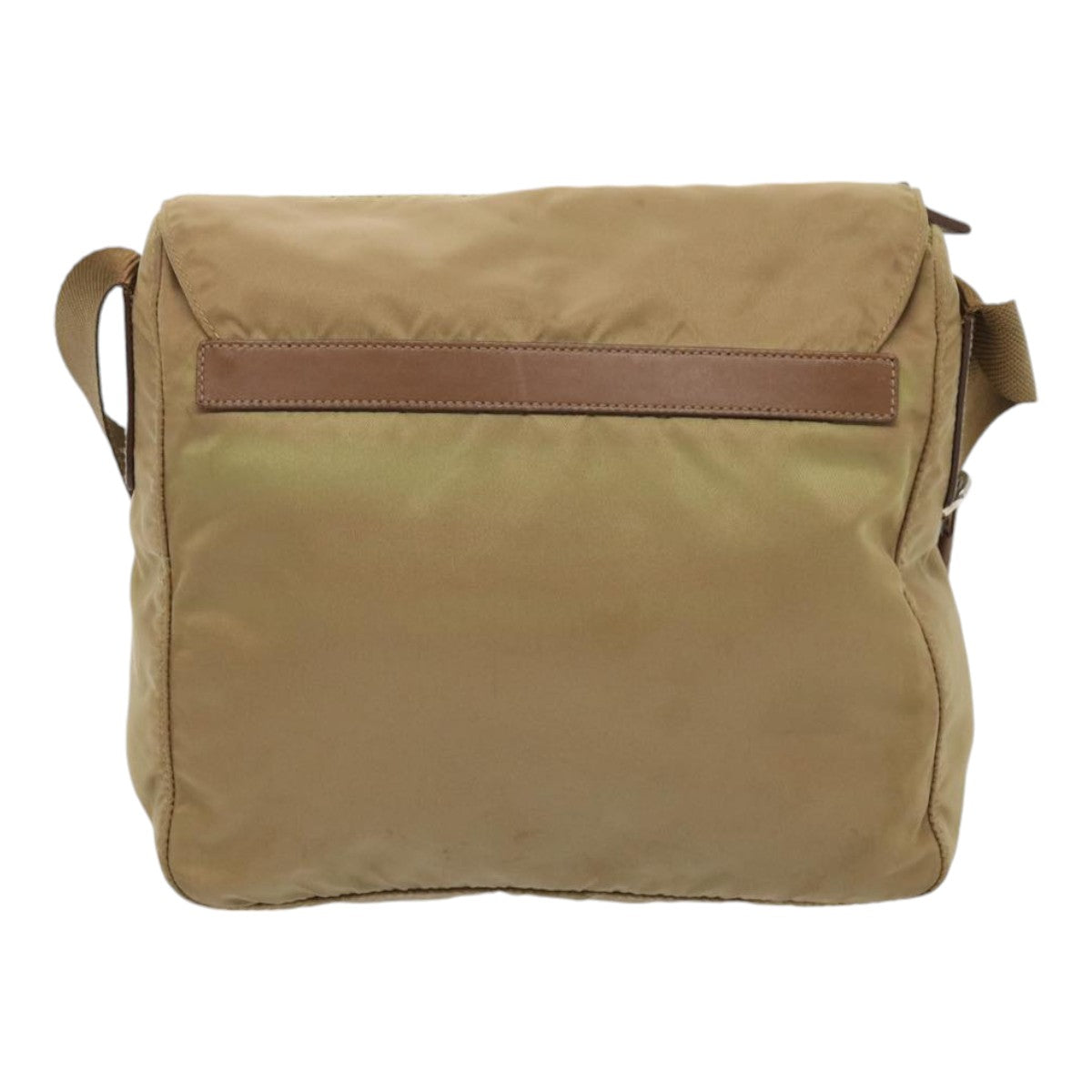 Luxury Prada Shoulder Bag Nylon Beige 83490