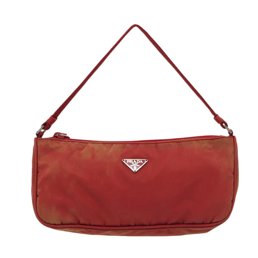 Luxury Prada Accessory Pouch Nylon Red 83667